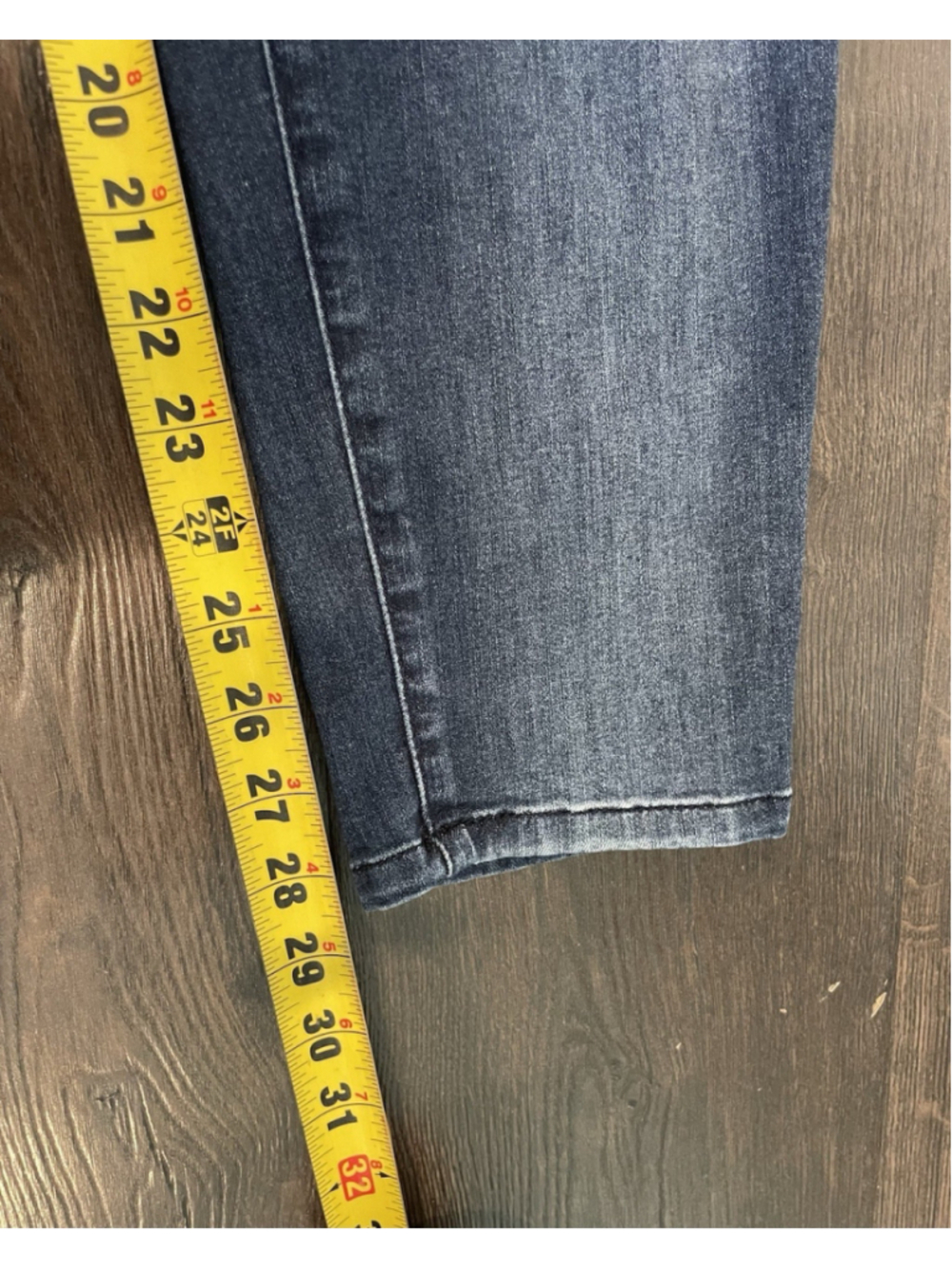 Democracy "Ab" solution Distressed Skinny Denim Blue Jeans, Women's Size 22 - Picture 7 of 7